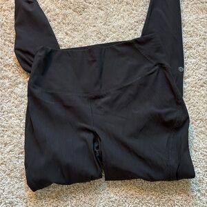 Ribbed Lululemon High-Waisted Leggings